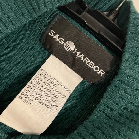 Teal Green Sag Harbor Sweater - Picture 2 of 2